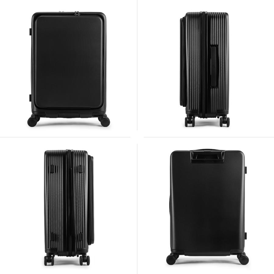 最大50% 1/8限定 マンセル スーツケース M 55L フロントオープン ストッパー付き 軽量 前開き ブランド キャリーケース Mサイズ mansel 0015 | MAN-SEL | 10