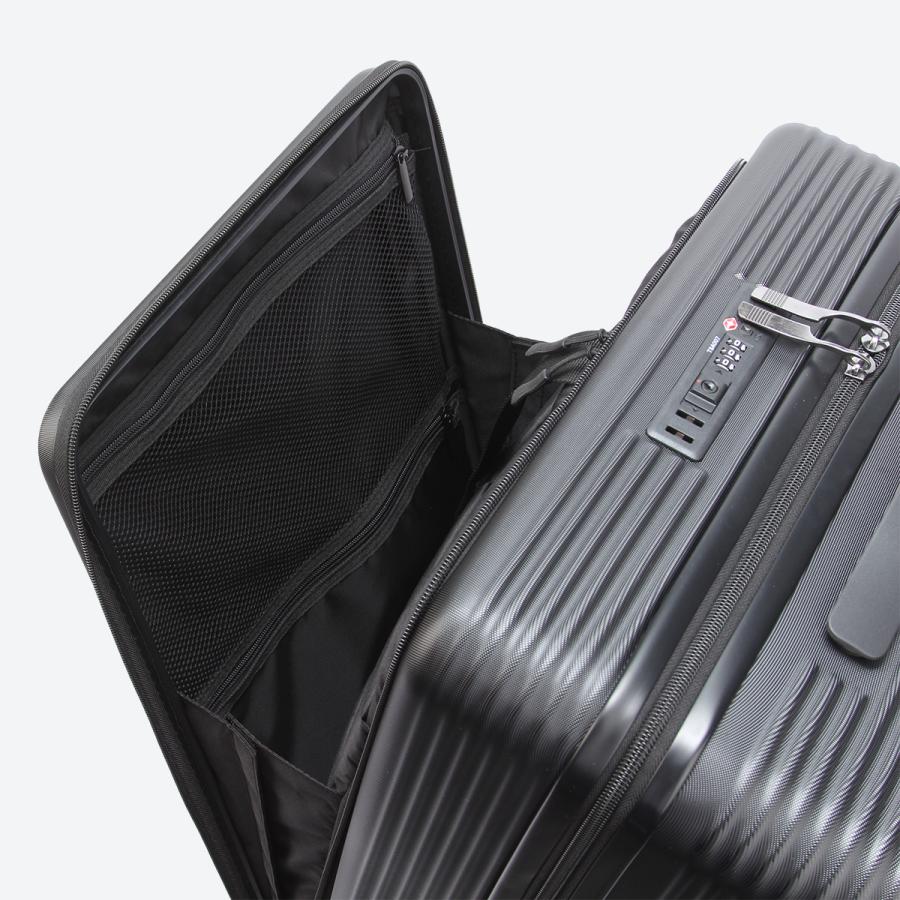 最大50% 1/8限定 マンセル スーツケース M 55L フロントオープン ストッパー付き 軽量 前開き ブランド キャリーケース Mサイズ mansel 0015 | MAN-SEL | 12