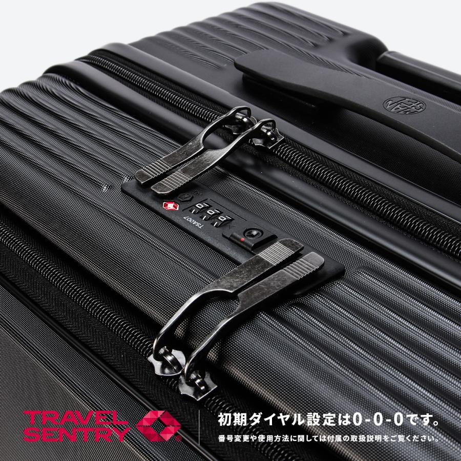 最大50% 1/8限定 マンセル スーツケース M 55L フロントオープン ストッパー付き 軽量 前開き ブランド キャリーケース Mサイズ mansel 0015 | MAN-SEL | 16
