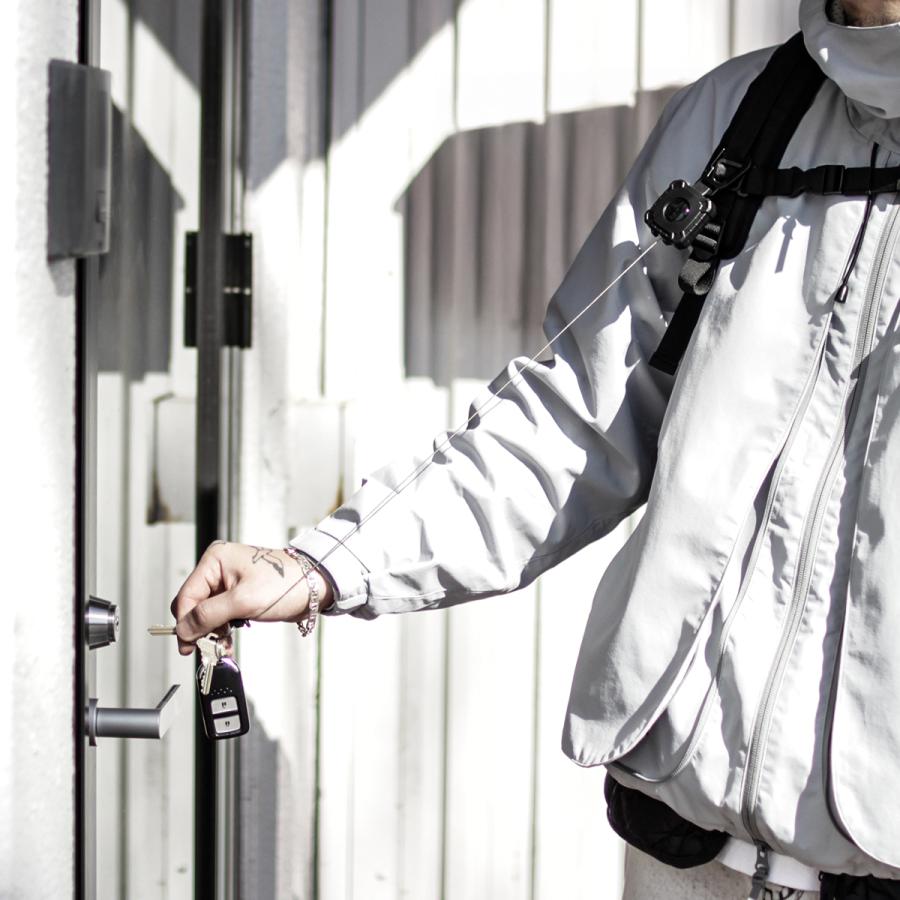 最大42% 3/11限定 メール便選択で送料無料 マンセル リールキーホルダー 金属ワイヤー カラビナ ブランド おしゃれ 鍵 軽量 伸びる リール メンズ mansel 0016 | MAN-SEL | 12