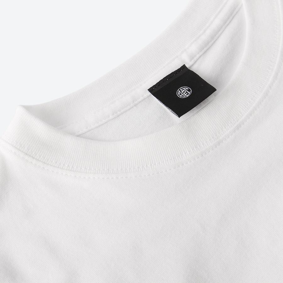最大42% 9/15限定 マンセル Tシャツ 半袖 無地 綿100% 5.6oz 白T 白 白Tシャツ ホワイト ブランド 5.6オンス mansel 0019 | MAN-SEL | 07