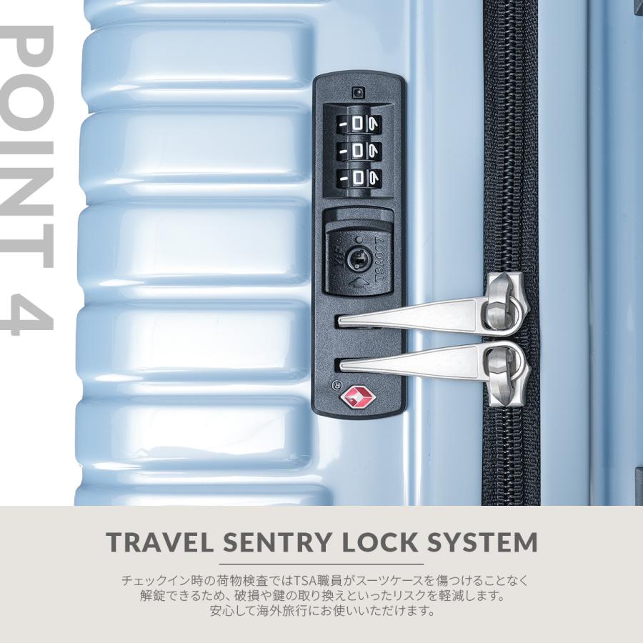 アジアラゲージ スーツケース Mサイズ 50L 超軽量 中型 A.L.I Asia Luggage マックスストップ MAXSTOP-22 | アジア・ラゲージ | 12