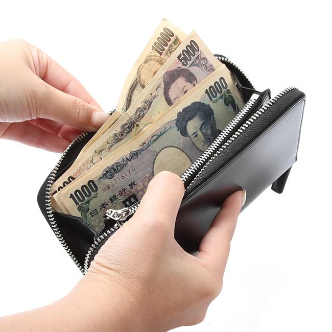 最大42% 8/18限定 ミッシェルクラン 財布 レディース メンズ 長財布 大容量 本革 レザー ラウンドファスナー ブランド エボリュエ MICHEL KLEIN MK205 在庫限り | MICHEL KLEIN | 09