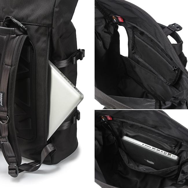 マンハッタンポーテージ ブラックレーベル リュック メンズ ブランド 大きめ 大容量 軽量 防水 30L Manhattan Portage Black MP1261BL-BB | Manhattan Portage BLACK LABEL | 08