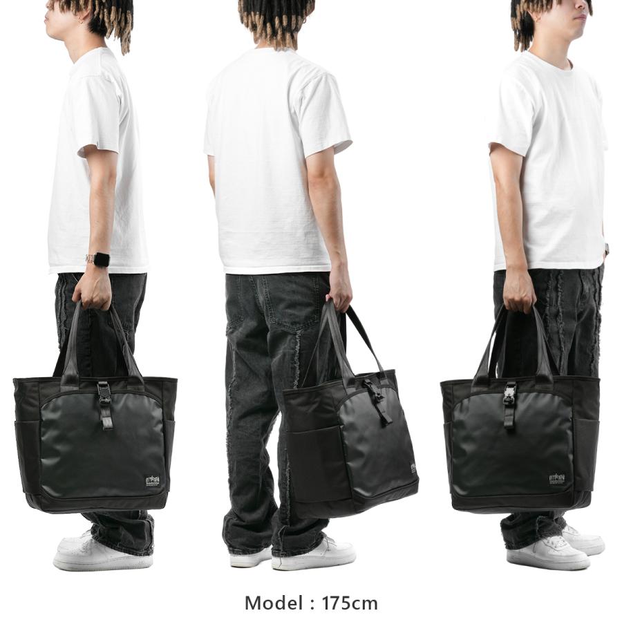 最大51% 9/5限定 マンハッタンポーテージ ブラックレーベル トートバッグ メンズ ブランド Manhattan Portage Black Label NOIR BAG VINYL W MP1394VLBL-BB | Manhattan Portage BLACK LABEL | 04
