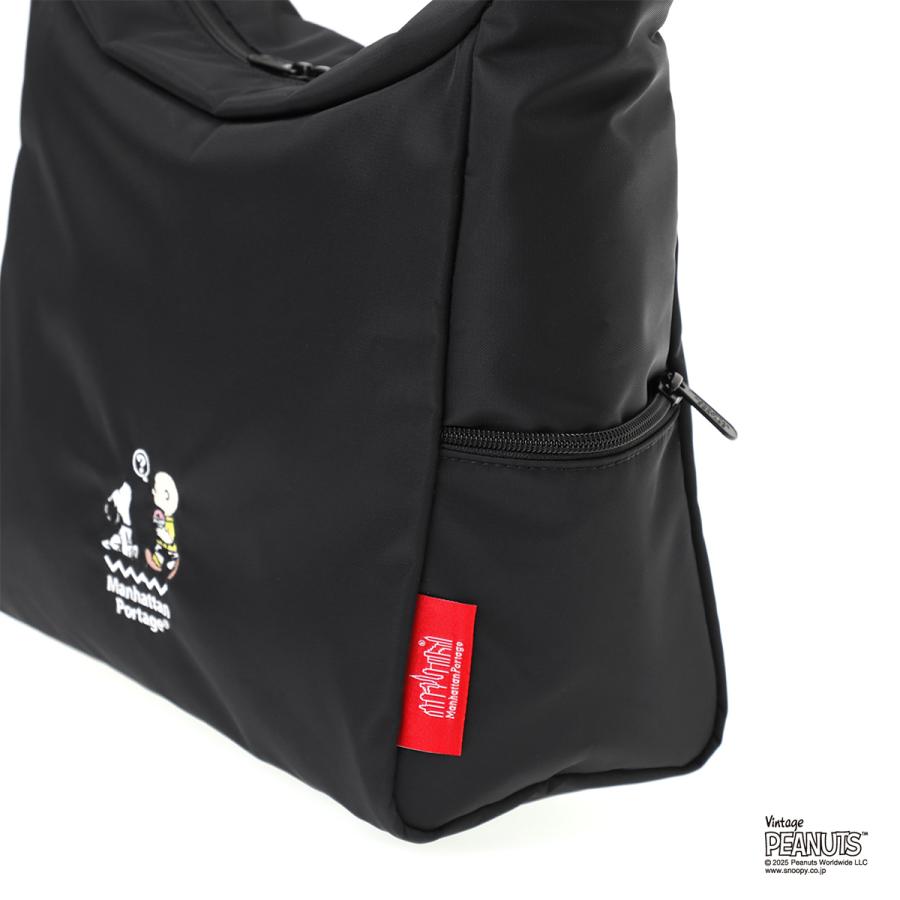 マンハッタンポーテージ × ピーナッツ 2way ショルダーバッグ ブラック Manhattan Portage（マンハッタンポーテージ） 最大42% 7/29限定
