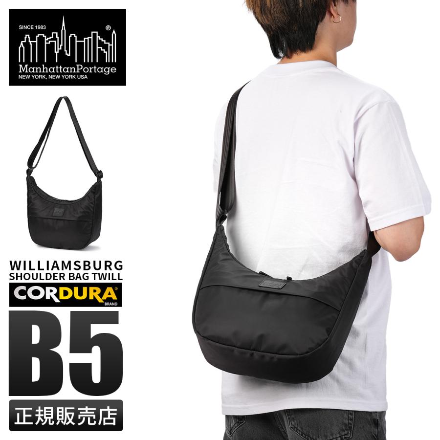 新品未使用マンハッタンポーテージ　ブラックレーベル　ショルダーバッグ　コーデュラ Manhattan Portage BLACK LABEL 最大49% 10/1限定 新商品/コード