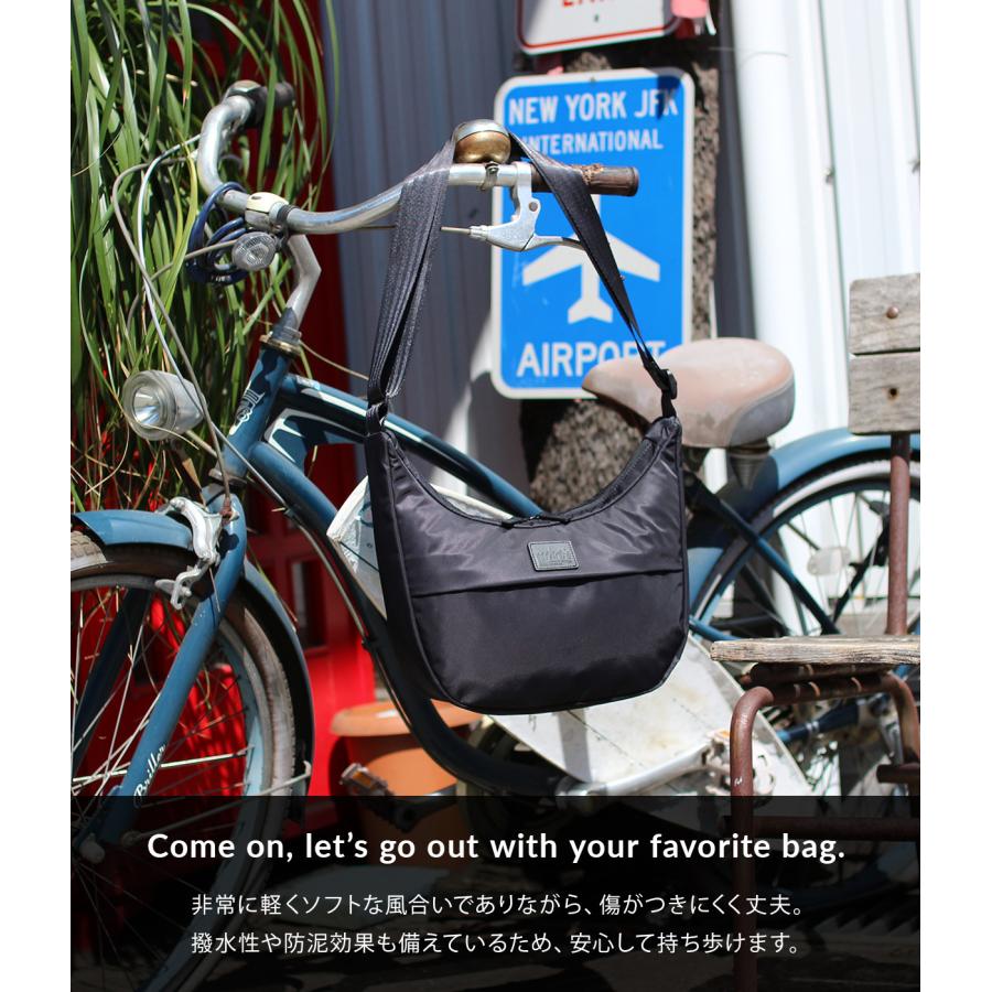 最大50% 8/15限定 マンハッタンポーテージ ブラックレーベル ツイルナイロン ショルダーバッグ メンズ 三日月型 Manhattan Portage Black Label MP6062TWLBL | Manhattan Portage BLACK LABEL | 03