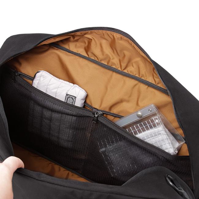 マスターピース　プロジェクト　ボストンバッグ　レザー　 2way 美品　ブラック セール】【大容量・撥水加工】2WAY レザータッチハンドル