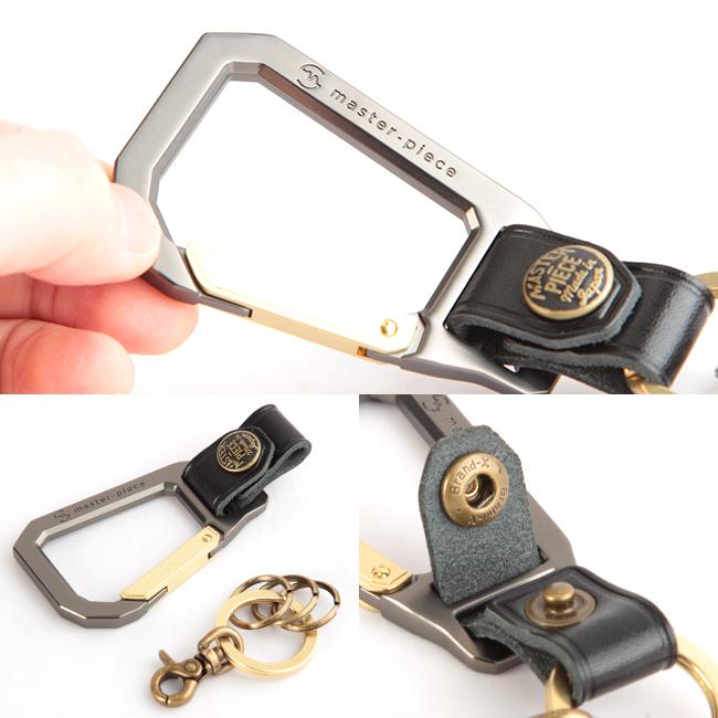 最大44% 3/22まで マスターピース キーホルダー メンズ ブランド 本革 レザー キーリング カラビナ master-piece 02000 | master-piece | 18