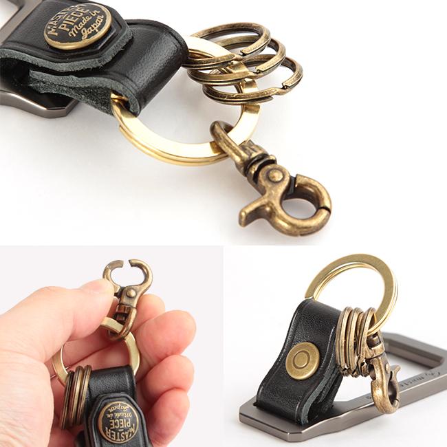 最大44% 3/22まで マスターピース キーホルダー メンズ ブランド 本革 レザー キーリング カラビナ master-piece 02000 | master-piece | 20