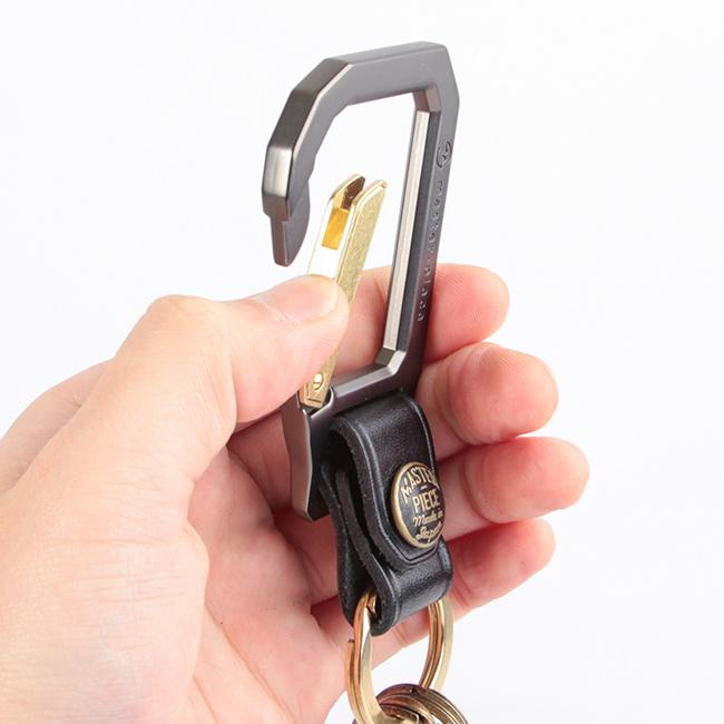 最大41% 2/5限定 マスターピース キーホルダー メンズ ブランド 本革 レザー キーリング カラビナ master-piece 02000 | master-piece | 21