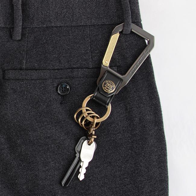 最大44% 3/22まで マスターピース キーホルダー メンズ ブランド 本革 レザー キーリング カラビナ master-piece 02000 | master-piece | 23