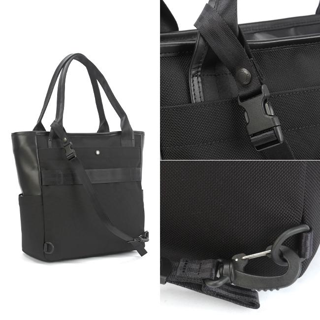【美品】master piece ナイロン×レザー　ビジネストートバッグ　黒 master-piece マスターピース ビジネストートバッグ メンズ 50代