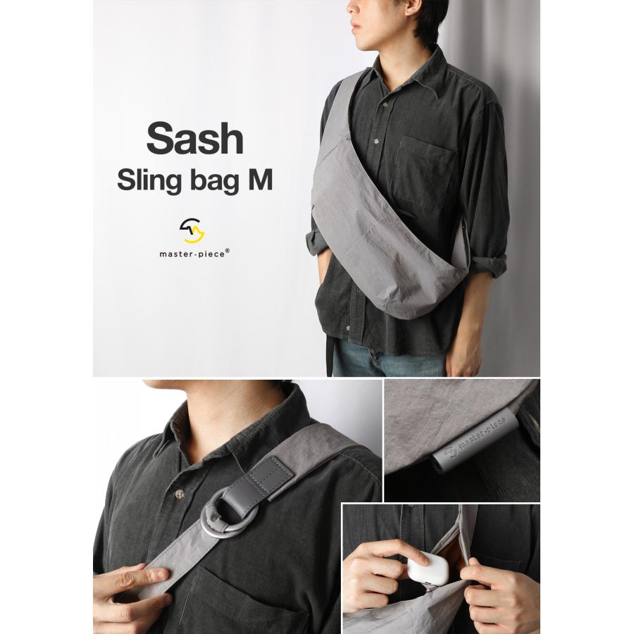 最大51% 1/11限定 マスターピース バッグ ボディバッグ メンズ ブランド 大容量 軽量 日本製 斜めがけ 大きめ サッシュ master-piece Sash 03051 | master-piece | 07