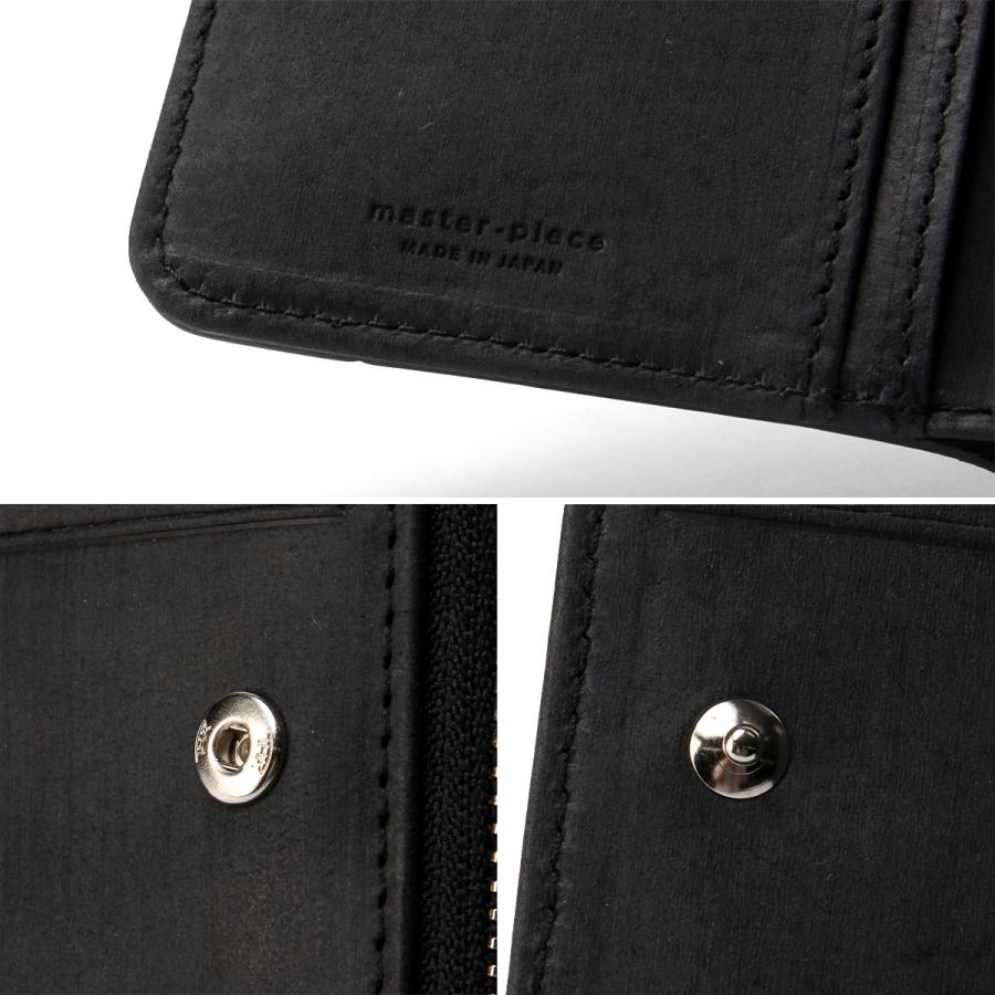 最大51% 1/13限定 マスターピース 二つ折り財布 ミドル財布 メンズ ブランド レザー 本革 日本製 大容量 ラウンドファスナー サンド master-piece Sand 04281 | master-piece | 13