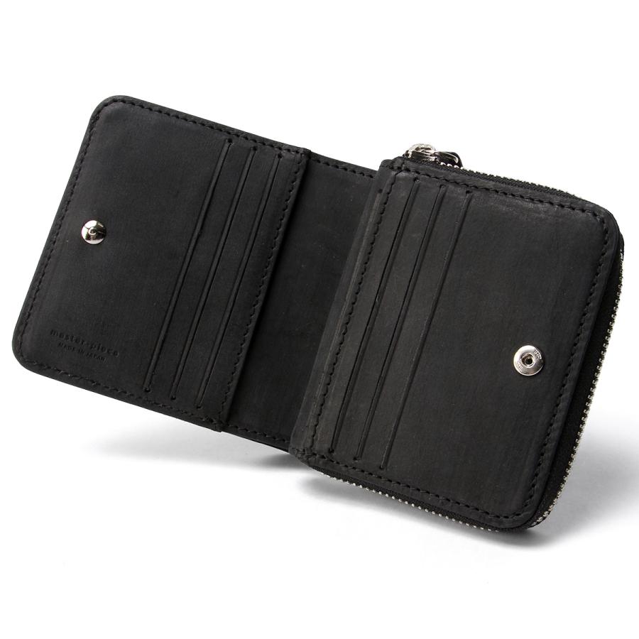 最大51% 2/17まで マスターピース 二つ折り財布 ミニ財布 メンズ ブランド レザー 本革 日本製 ラウンドファスナー サンド master-piece Sand 04282 | master-piece | 10