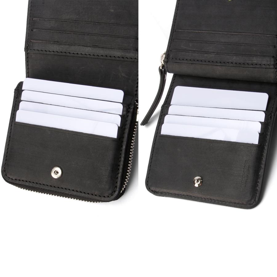 未使用級✨マスターピース コンパクトウォレット 財布 ラウンド ブラック 日本製 master-piece（マスターピース） 二つ折り財布 ミニ財布 メンズ