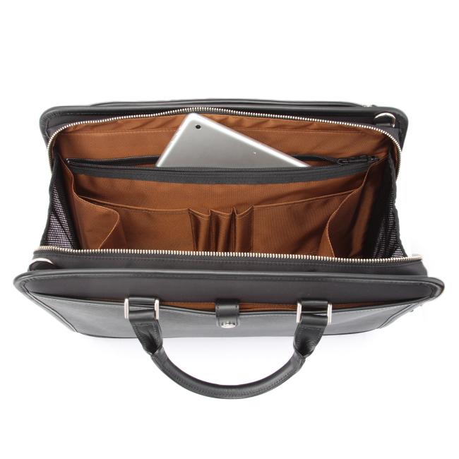 Master-piece　レザー ビジネスバッグ ブラウン/ブラック master-piece 最大51% 10/18まで マスターピース バッグ