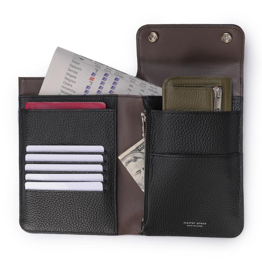 最大51% 3/30限定 マスターピース キャスト ショルダーウォレット 本革  縦型 パスポート収納 日本製 ブランド master-piece CAST 997000 | master-piece | 11
