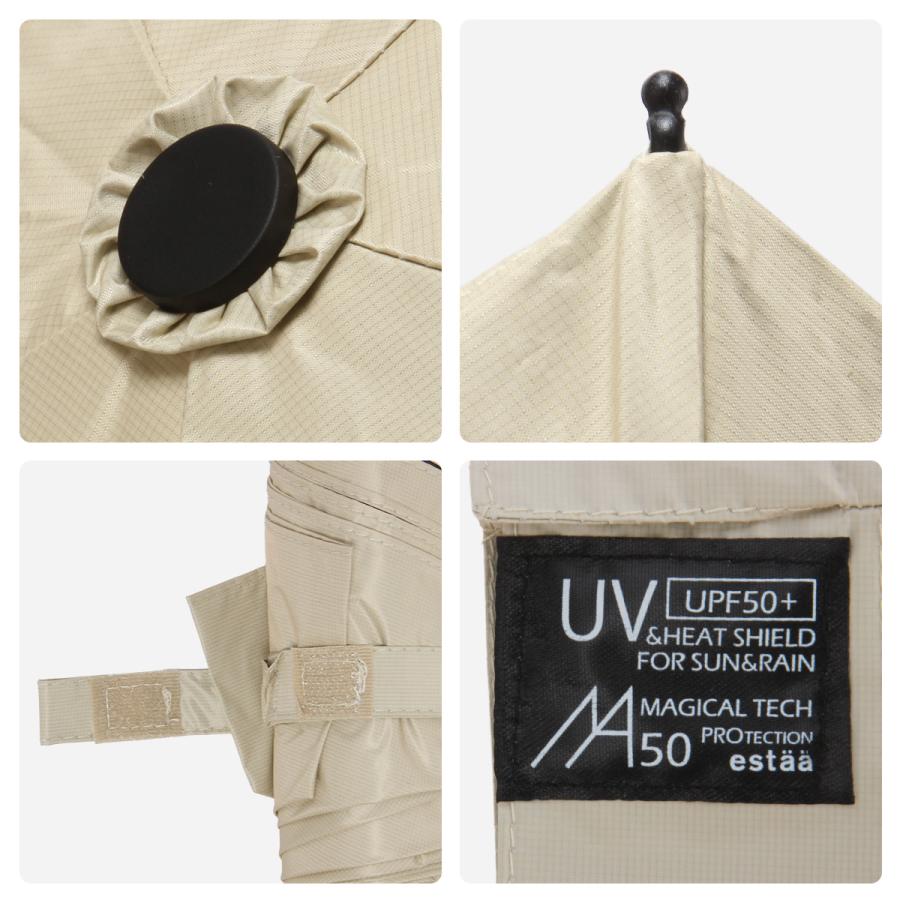 最大44% 3/1まで エスタ マジカルテックプロテクション フラット 折りたたみ傘 晴雨兼用 軽量 Estaa MAGICAL TECH PROTECTION 31-230-30211/30226-82 | ESTA | 19