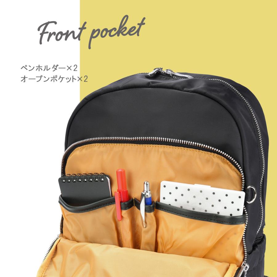 最大40% 5/1限定 メルヴェ ルイーズ リュック レディース 通勤 A4 13inchPC 12L 撥水 セットアップ merve louise MV009 | ブランド登録なし | 16