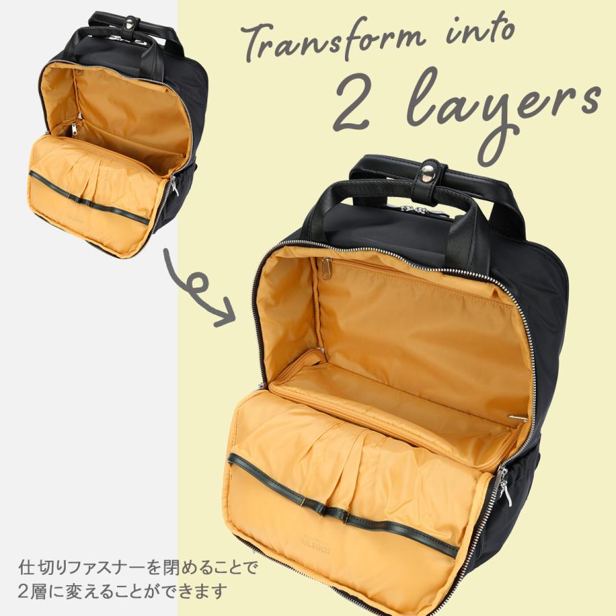 最大41% 12/25限定 メルヴェ ルイーズ リュック レディース 通勤 A4 13inchPC 14L 撥水 merve louise mv010 | ブランド登録なし | 09
