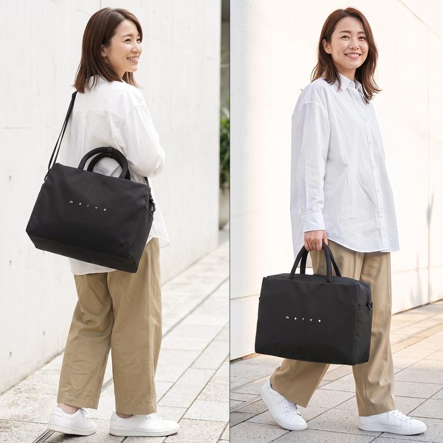 最大42% 8/9限定 メルヴェ ブリジット ボストンバッグ 2WAY トート 25L 軽量 撥水 キャリーオン メンズ レディース merve MV012 | ブランド登録なし | 08