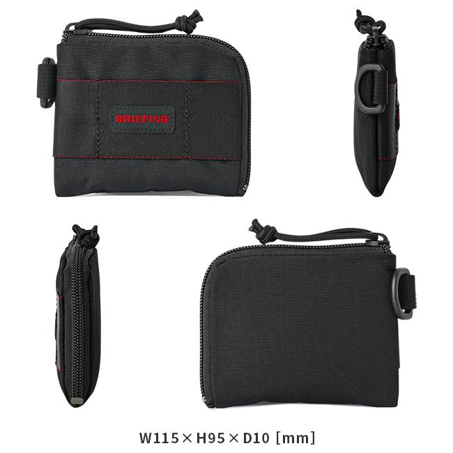 【極美品】BRIEFING ショートウォレット ウォレット 財布 ロゴ マルチ BRIEFING 最大42% 11/2限定 ブリーフィング 財布 小銭入れ