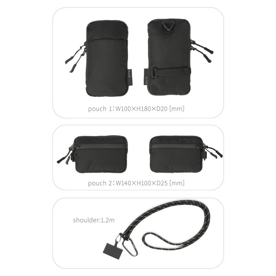 最大42% 12/28限定 ノアール ノワール ショルダーポーチ スマホポーチ スマホショルダー メンズ レディース ブランド 斜めがけ 撥水 NoiR N23008 | NoiR（バッグ） | 06