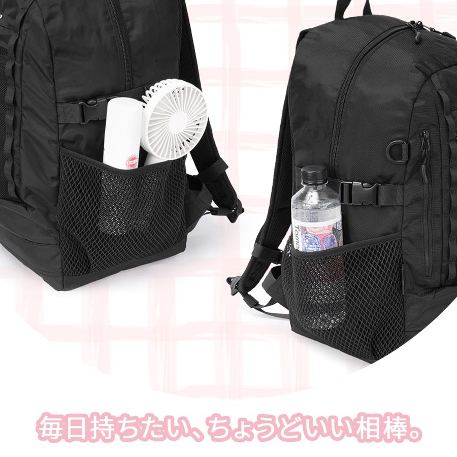 最大42% 9/5限定 2026モデル ナイスクラップ リュック 34L 通学 女子 女子高生 高校生 中学生 スクールリュック スクールバッグ ニュイ NICE CLAUP NC414 | NICE CLAUP | 11