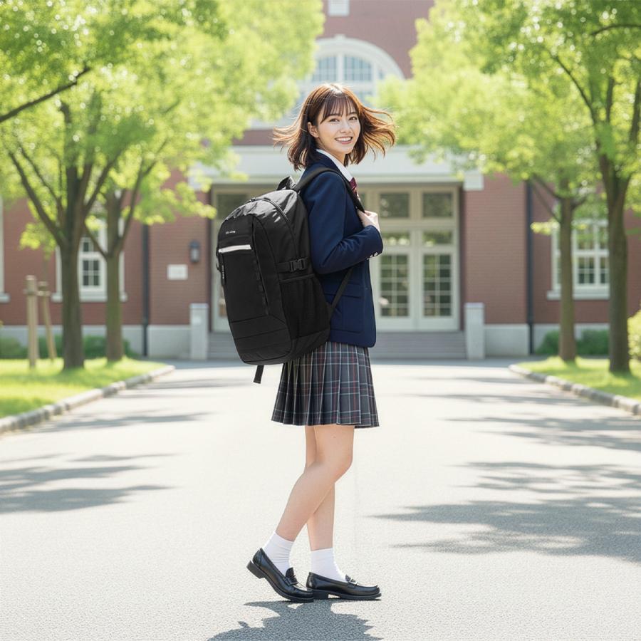 最大42% 3/29限定 2026モデル ナイスクラップ リュック 34L 通学 女子 女子高生 高校生 中学生 スクールリュック スクールバッグ ニュイ NICE CLAUP NC414 | NICE CLAUP | 06