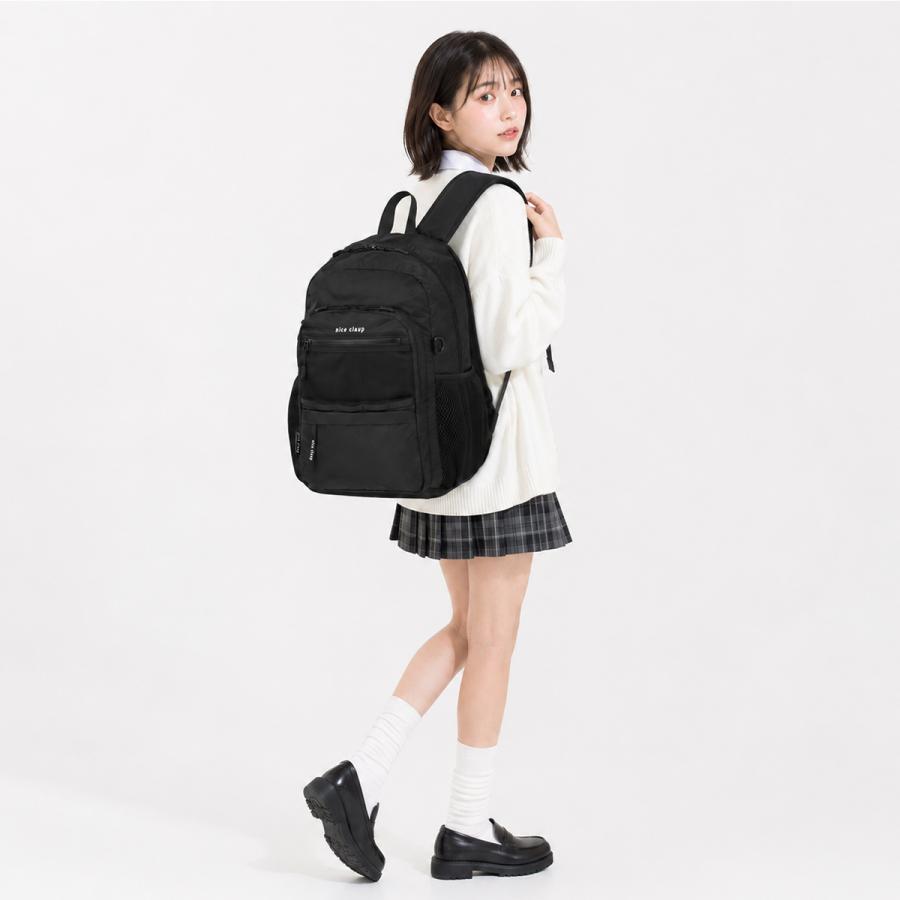 最大42% 9/5限定 2026モデル ナイスクラップ リュック 32L 通学 女子 女子高生 高校生 中学生 軽量 スクールリュック スクールバッグ ニュイ NICE CLAUP NC415 | NICE CLAUP | 06