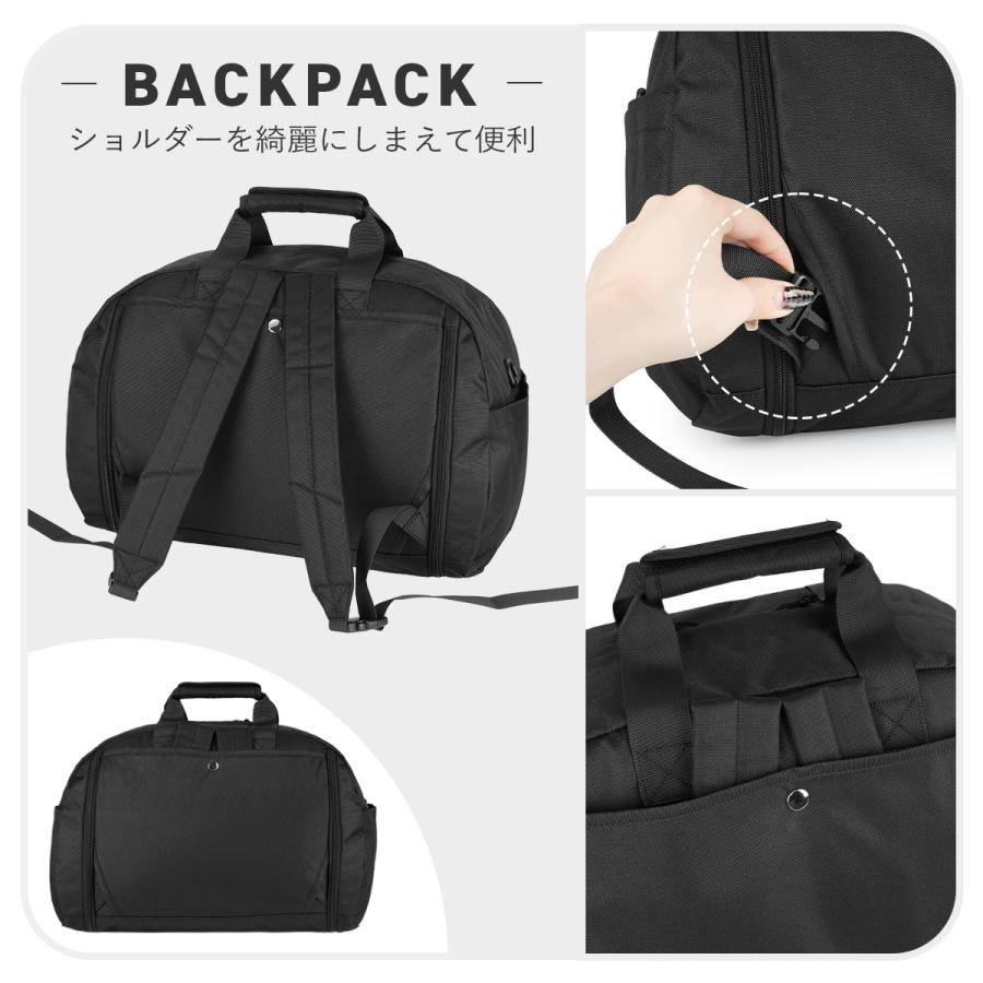 最大41% 4/25限定 ナイスクラップ ボストンリュック レディース 修学旅行 林間学校 小学校 中学生 高校生 女子 軽量 拡張 撥水 37L/42L 3WAY NICE CLAUP NC427 | NICE CLAUP | 14