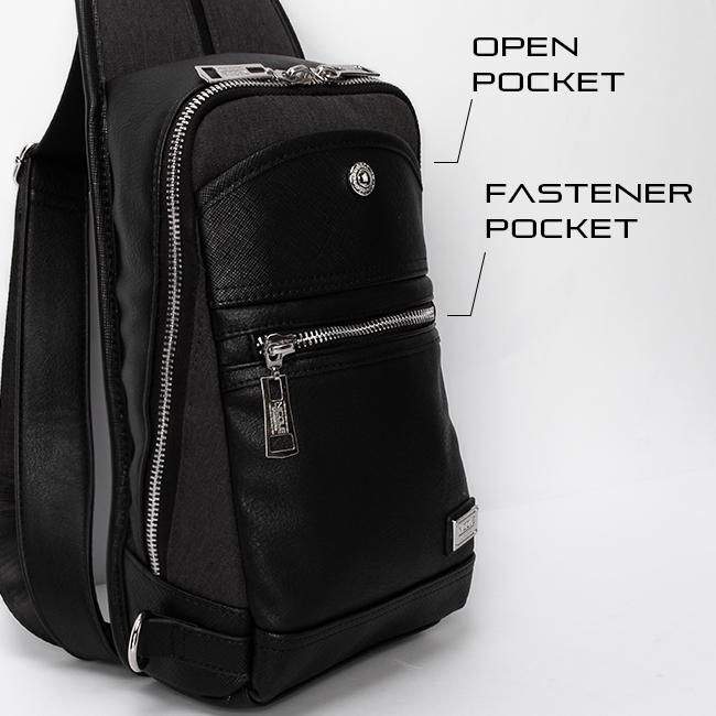 ニコル エル・アイ コレクション ボディバッグ ワンショルダーバッグ メンズ ブランド 軽量 合皮 斜めがけ NICOLE L・I COLLECTION NIL282 | NICOLE | 10