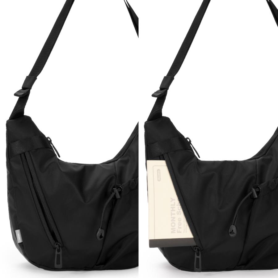 最大42% 1/13限定 ネスク ショルダーバッグ メンズ レディース ペットボトル 入る 三日月型 A4 NESK NS-016 | NESK | 10