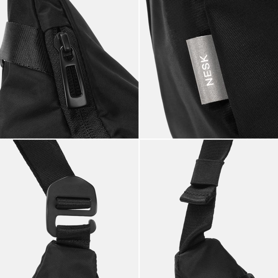 最大42% 1/13限定 ネスク ショルダーバッグ メンズ レディース ペットボトル 入る 三日月型 A4 NESK NS-016 | NESK | 14