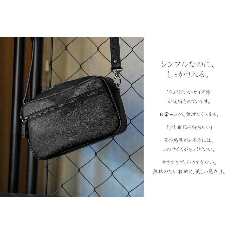 ノーサイン カメラバッグ ショルダーバッグ 本革 和牛JB 軽量 軽い しなやか 日本製 メンズ レディース ブランド NO SIGN NSE25-005 | ブランド登録なし | 08