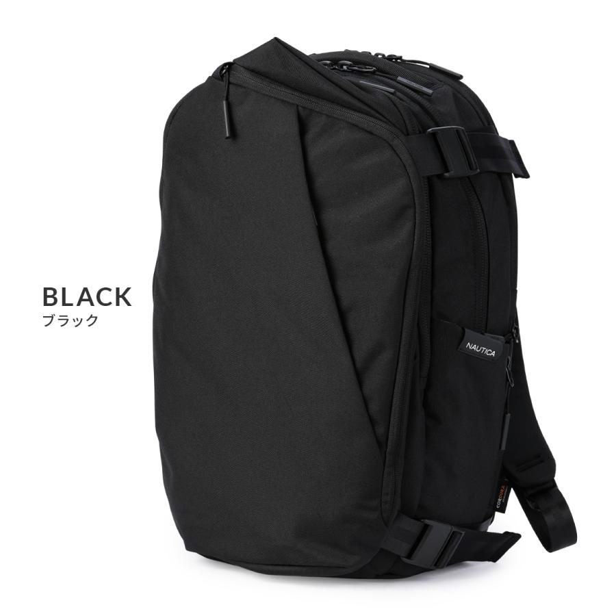 NAUTICA ブラック リュック ノーティカ NAUTICA リュック ビジネスリュック メンズ 黒 シンプル 撥