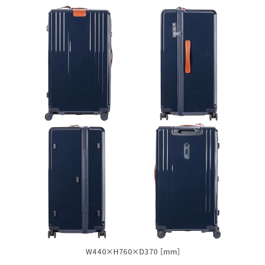 最大51% 12/28限定 オロビアンコ スーツケース Lサイズ LL XL 95L 大型 大容量 ストッパー付き 静音 Orobianco 92844 キャリーケース キャリーバッグ | Orobianco | 04