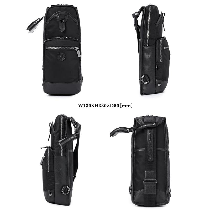 オロビアンコ ボディバッグ メンズ ワンショルダー　ブラック Orobianco 最大50% 10/15限定 オロビアンコ ボディバッグ ワン