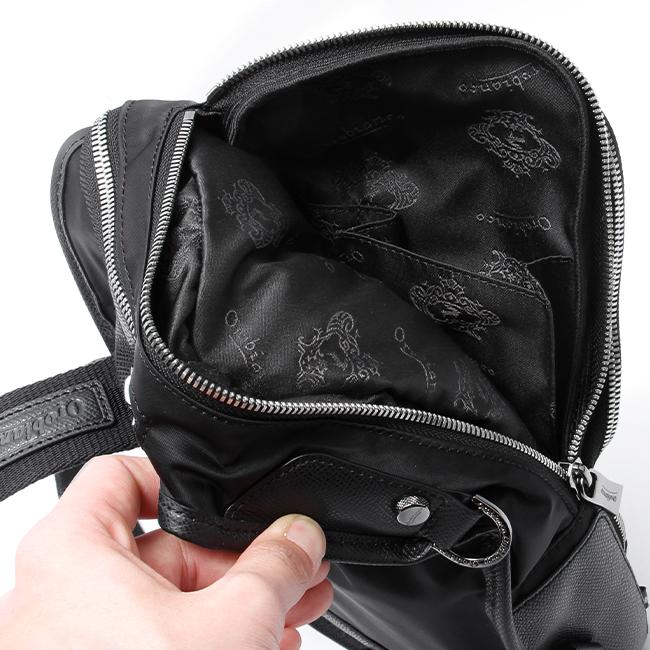 【極美品】Orobianco ゴルフコレクション ボディバッグ ブラック Orobianco（オロビアンコ） ボディバッグ BLACK-LINE メンズ 601101