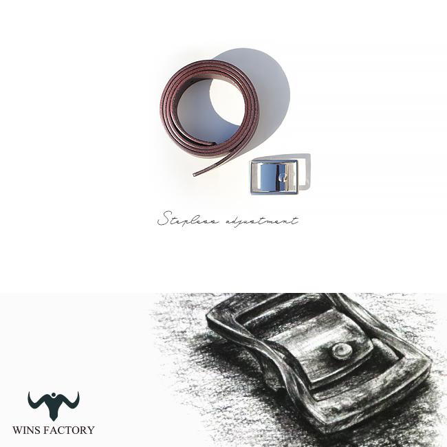 ウィンズファクトリー フリコ ベルト メンズ 本革 穴なし 無段階調整 35mm 一枚革 日本製 WINS FACTORY FURIKO OR3501 | ウインズファクトリー | 12