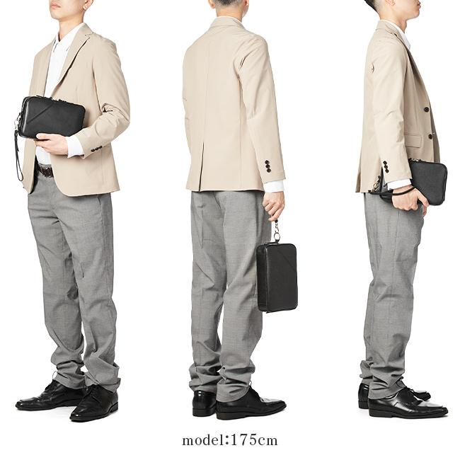 最大44% 4/17から ピーアイディー p.i.d ポーチ クラッチバッグ メンズ エンボスレザー 本革 大人 スマート セルヴァ PID selva pap152 | P.I.D | 07