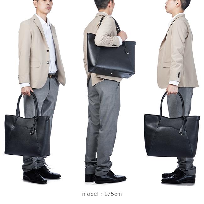 最大44% 3/21から ピーアイディー p.i.d トートバッグメンズ 通勤 肩掛け 大容量 本革 レザー ファスナー付き ブランド ビジネスバッグ セルヴァ PID PAP202 | P.I.D | 06