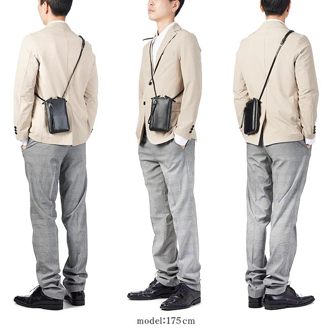 最大44% 8/2まで ピーアイディー p.i.d 財布 二つ折り財布 ミドル財布 ショルダーウォレット スマホポーチ メンズ ブランド レザー 本革 PID PAP5002 | P.I.D | 06