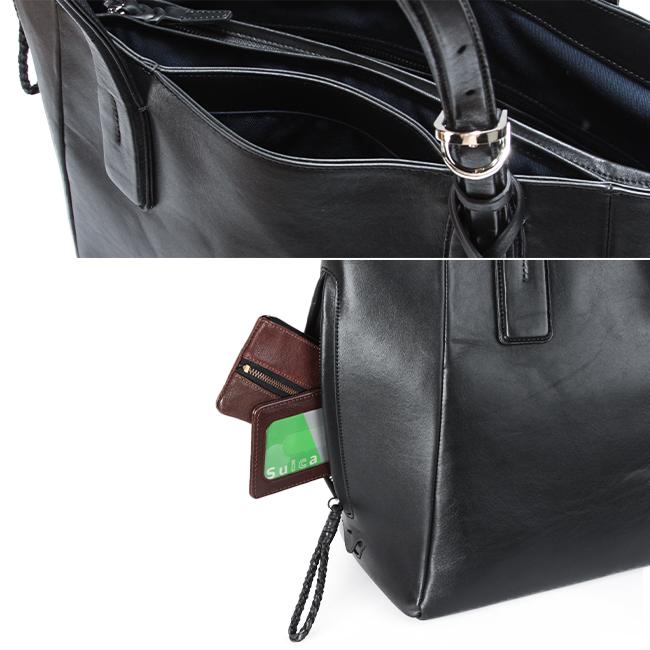 最大42% 4/22限定 p.i.d ピーアイディー トートバッグ メンズ レディース ブランド 大きめ 撥水 本革 通勤 肩掛け レザー ビジネスバッグ A4 PID paz101 | P.I.D | 15