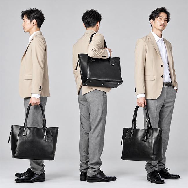 最大40% 10/5限定 p.i.d ピーアイディー トートバッグ メンズ レディース ブランド 大きめ 撥水 本革 通勤 肩掛け レザー ビジネスバッグ A4 PID paz101 | P.I.D | 08
