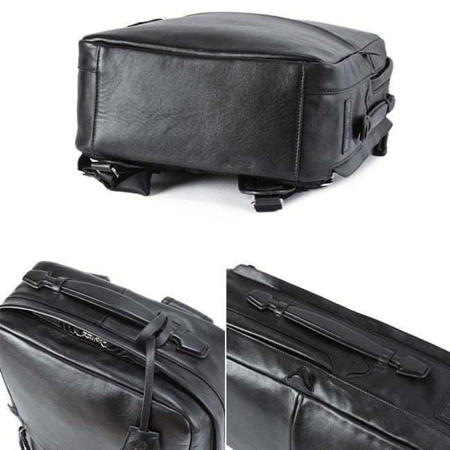 最大42% 3/20限定 ピーアイディー p.i.d ビジネスリュック メンズ 50代 40代 通勤 撥水 本革 大人 レザー 薄型 スリム ビジネスバッグ PID paz102 | P.I.D | 19