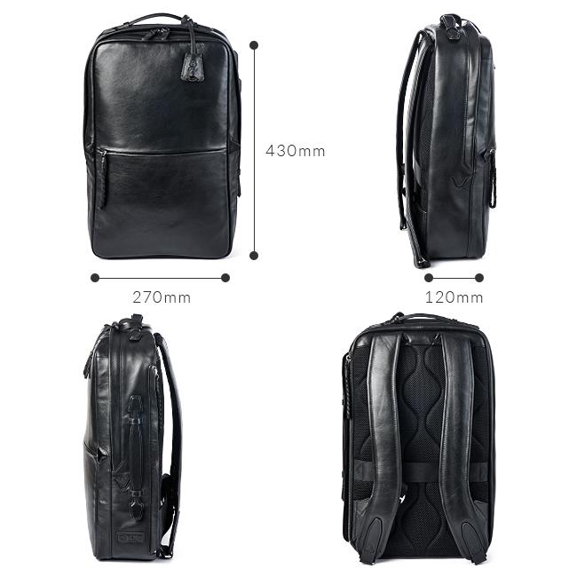 最大42% 3/20限定 ピーアイディー p.i.d ビジネスリュック メンズ 50代 40代 通勤 撥水 本革 大人 レザー 薄型 スリム ビジネスバッグ PID paz102 | P.I.D | 07